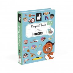 Janod Magnetická kniha skládačka pro děti Sport Magnetbook