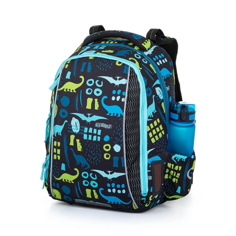 BAGMASTER Velký školní SET VEGA 22 B zelenomodrý