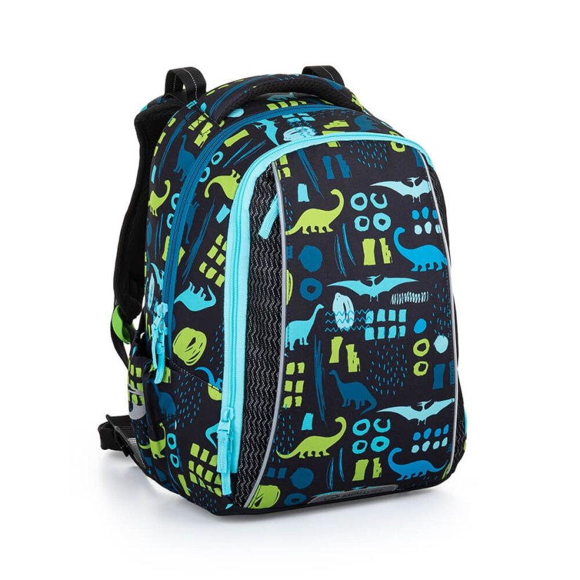 BAGMASTER Velký školní SET VEGA 22 B zelenomodrý
