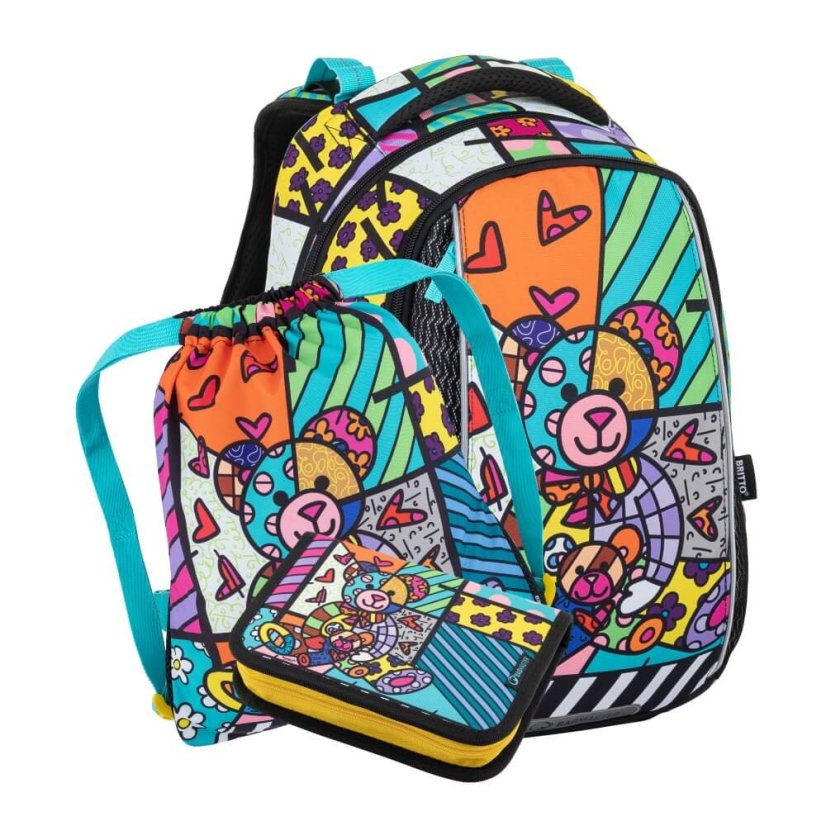 BAGMASTER Malý školní SET VEGA 22 A medvídek BRITTO