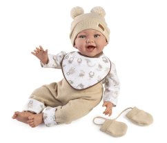 Guca OLIVER - realistická bábika bábätko s mäkkým látkovým telom - 42 cm