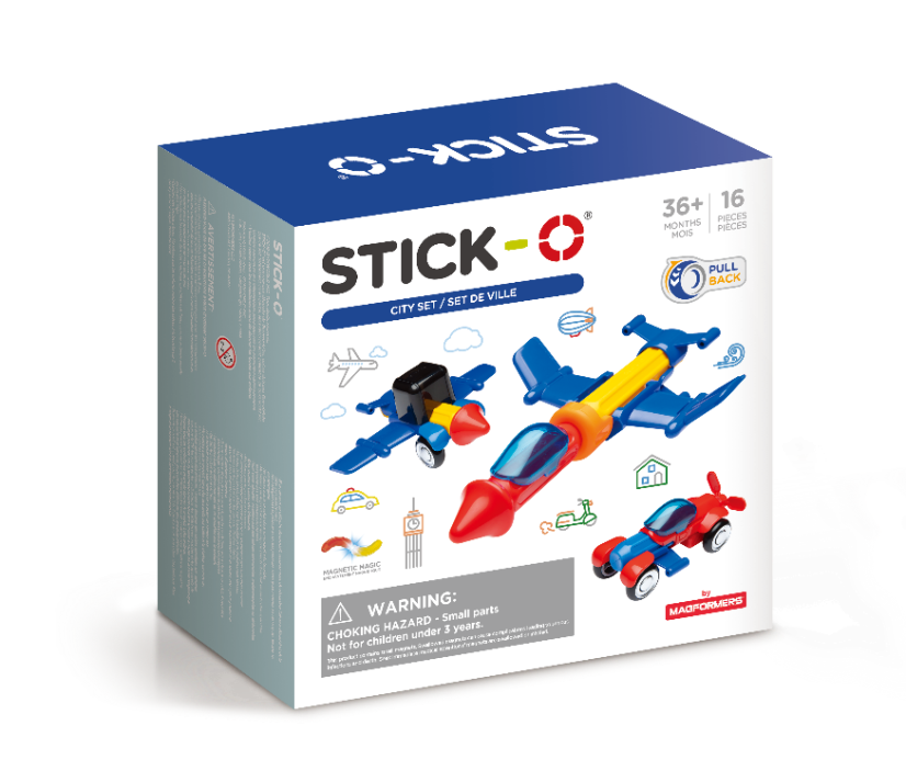 Stick-O Dopravné prostriedky - poškodený obal