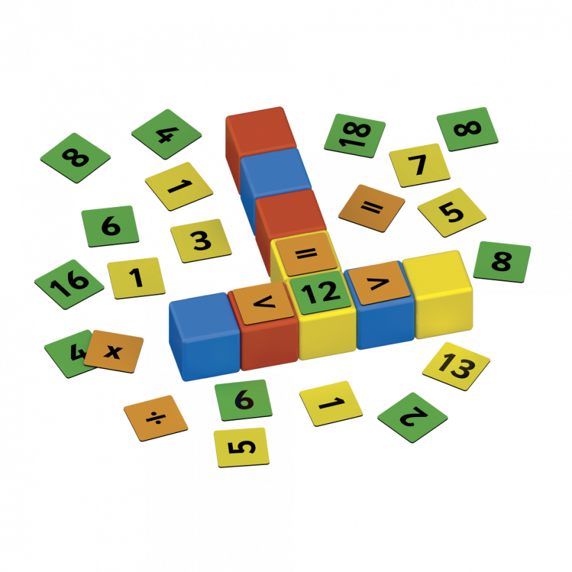 Geomag Magicube Math Building Recycled Clips 55 pc