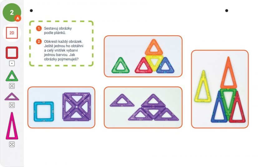 Karty Magformers  Geometrie 1