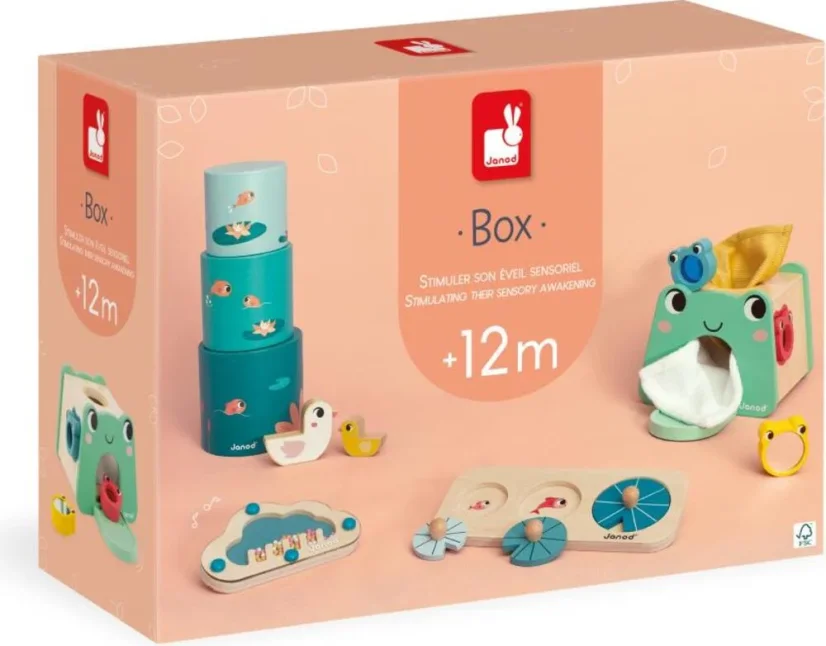 Janod box - Stimulácia zmyslov od 12 m.