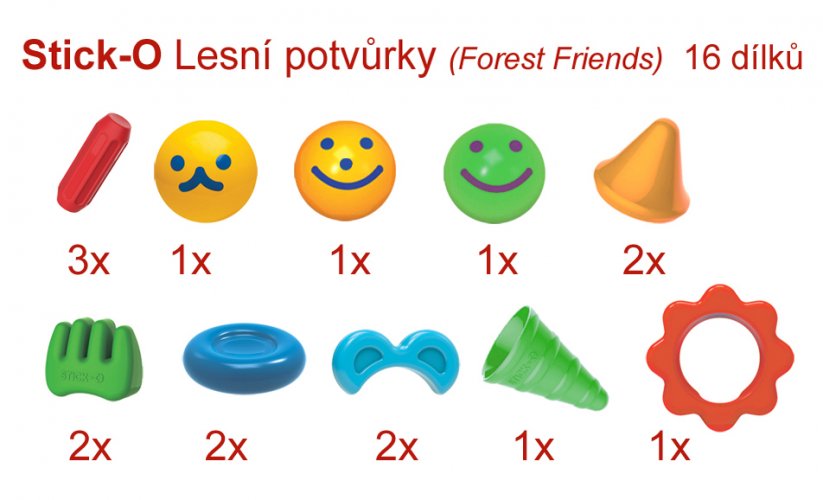 Stick-O Lesné potvorky (Forest Friends)