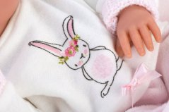 Llorens 63556 NEW BORN HOLČIČKA - realistická panenka miminko s celovinylovým tělem - 35 cm