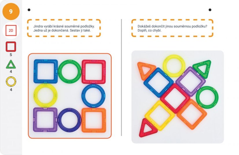 Karty Magformers Geometrie 2