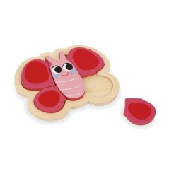 Janod Moje první dřevěné puzzle Zahrádka 4v1