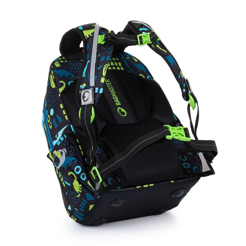 BAGMASTER Velký školní SET VEGA 22 B zelenomodrý