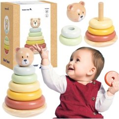 Nasadzovacie krúžky Macko Pastel