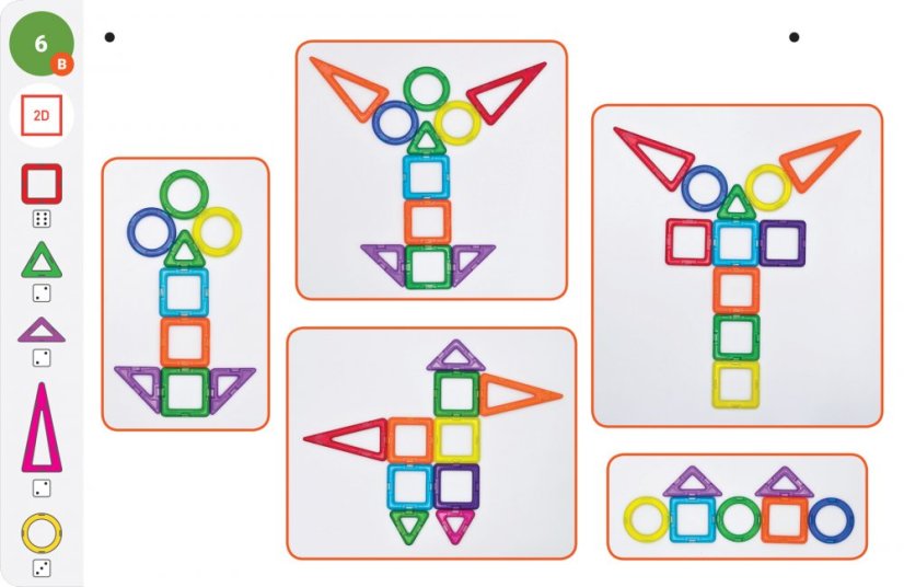 Karty Magformers  Geometrie 1