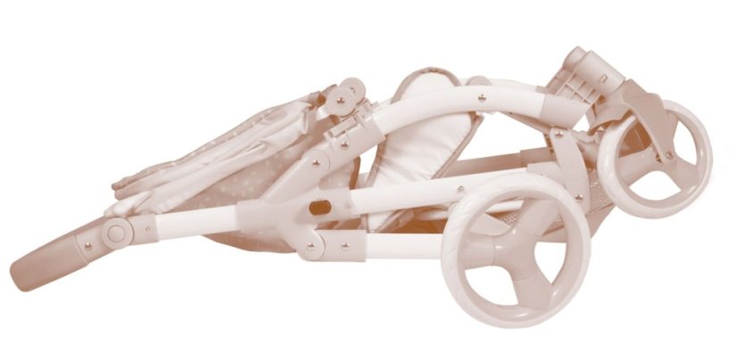 DeCuevas 81643 Skladací kočík pre bábiky 3 v 1 s prenosnou taškou DIDI 2021-75 cm