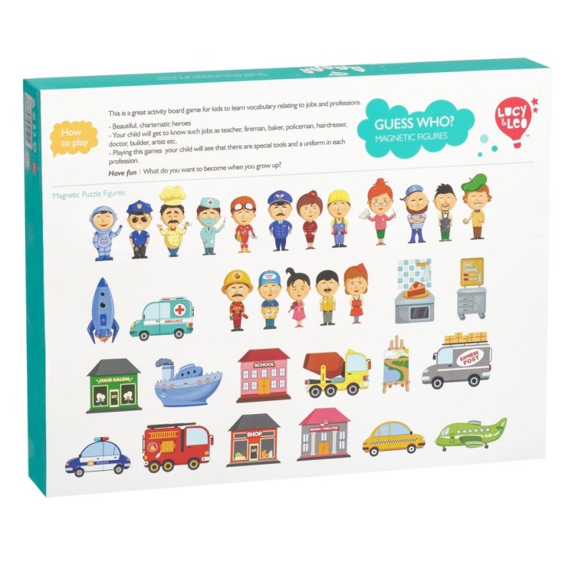 Lucy & Leo - Uhádnete moju profesiu? - Magnetická hra v kufríku