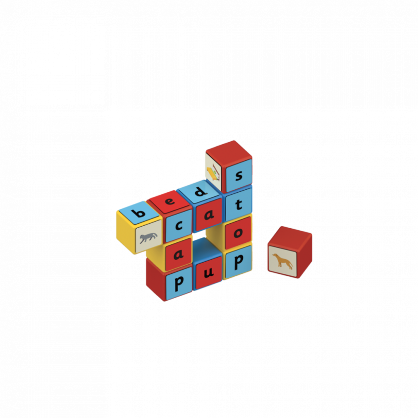 Geomag Magicube Word Building Recycled Clips 79 pc