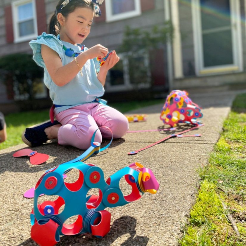 CLIXO Crew Blue & Green - magnetická stavebnica 30 kusov