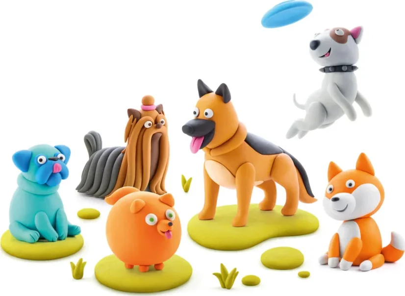 Modelovací hmota  Hey Clay Dog story Shiba Inu