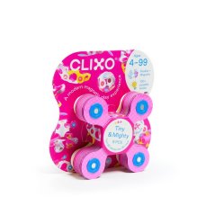 CLIXO Tiny & Mighty Sparkle - magnetická stavebnica 9 kusov