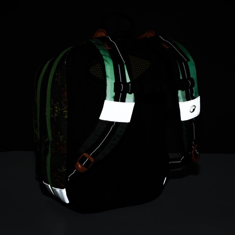 BAGMASTER - Školní batoh pro prvňáčky ALFA 21 C GREEN/BLACK