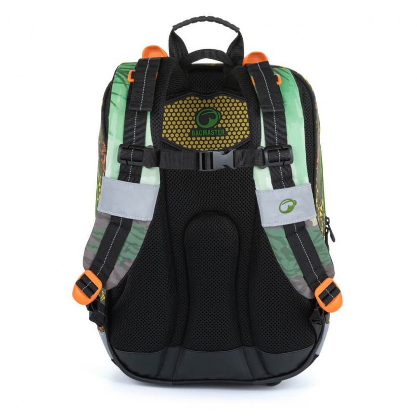 BAGMASTER - Školní batoh pro prvňáčky ALFA 21 C GREEN/BLACK