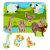 Lucy & Leo - Zvířátka na farmě - dřevěné vkládací puzzle 7 dílů