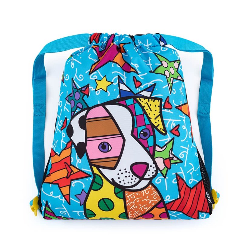 BAGMASTER Veľký školský SET LUMI 22 B so psíkom žiarivý