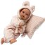 Antonio Juan 1136 KIKA - realistická bábika bábätko so špeciálnou pohybovou funkciou a mäkkým látkovým telom - 27 cm