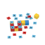 Geomag Magicube Word Building Recycled Clips 79 pc