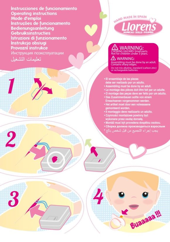 Llorens 42402 JULIA - realistická bábika so zvukmi a mäkkým látkovým telom - 42 cm