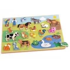 DJECO Vkládací puzzle Farma