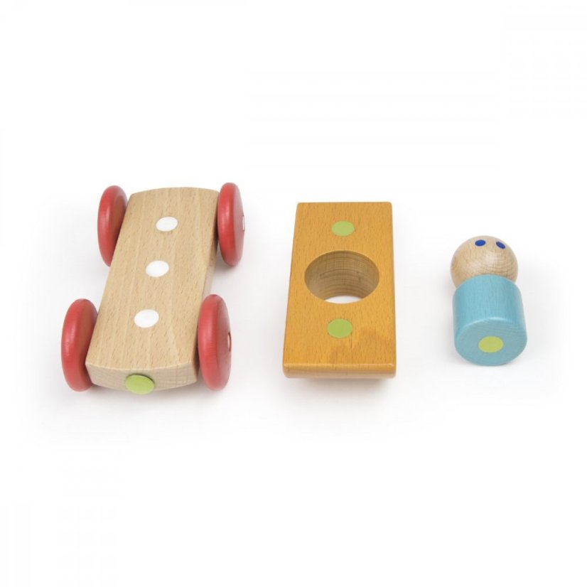 TEGU Magnetické autíčko - Orange Racer